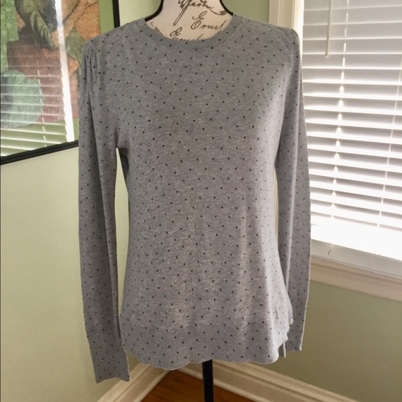 LOFT Sweaters - Loft polka dot grey sweater